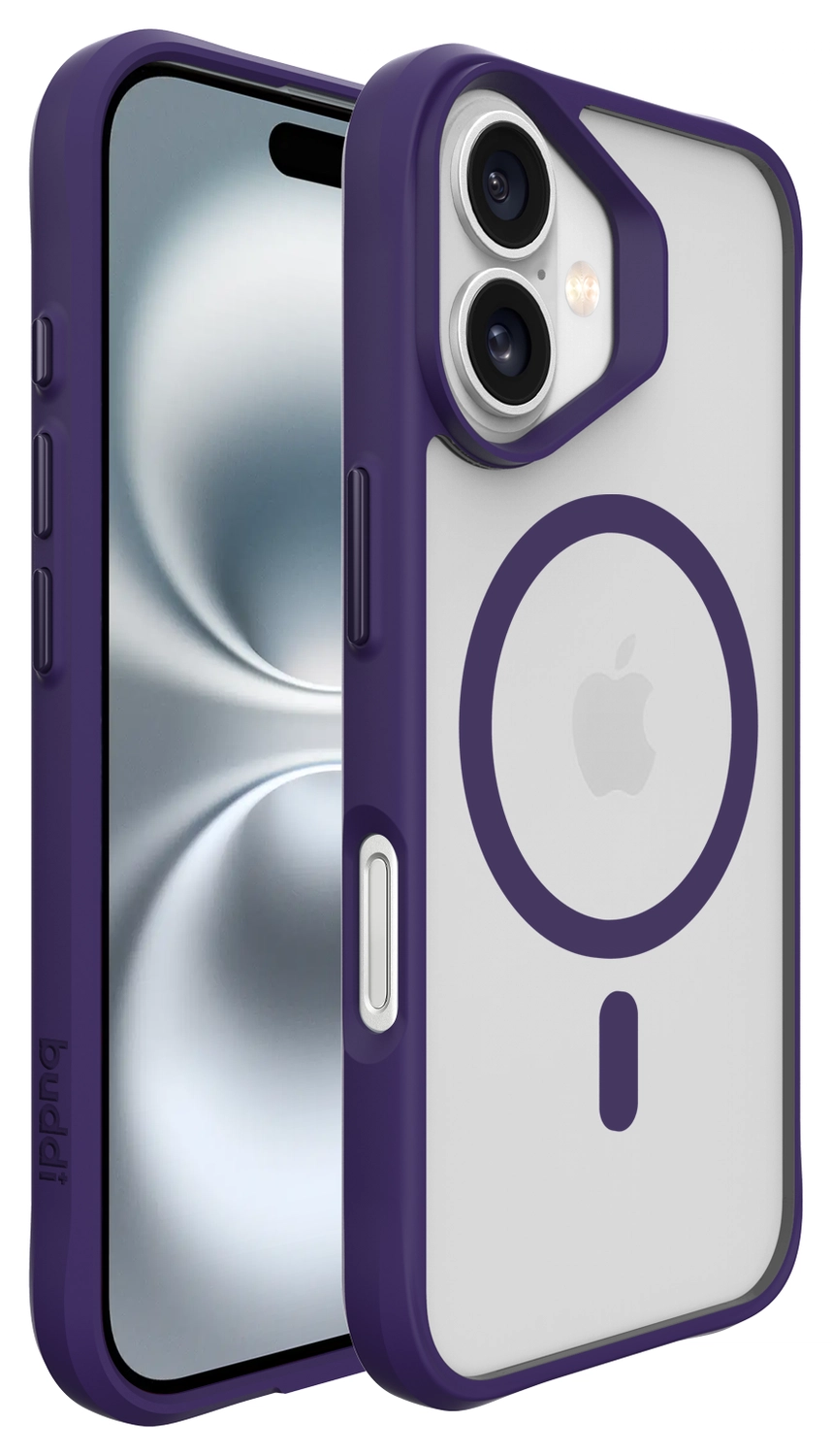 Buddi Hybrid Apple iPhone 17 Hoesje MagSafe Back Cover Matte Paars afbeelding 9