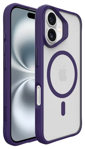 Buddi Hybrid Apple iPhone 17 Hoesje MagSafe Back Cover Matte Paars afbeelding 9