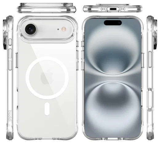 Buddi Core Apple iPhone Air Hoesje MagSafe Back Cover Transparant afbeelding 11