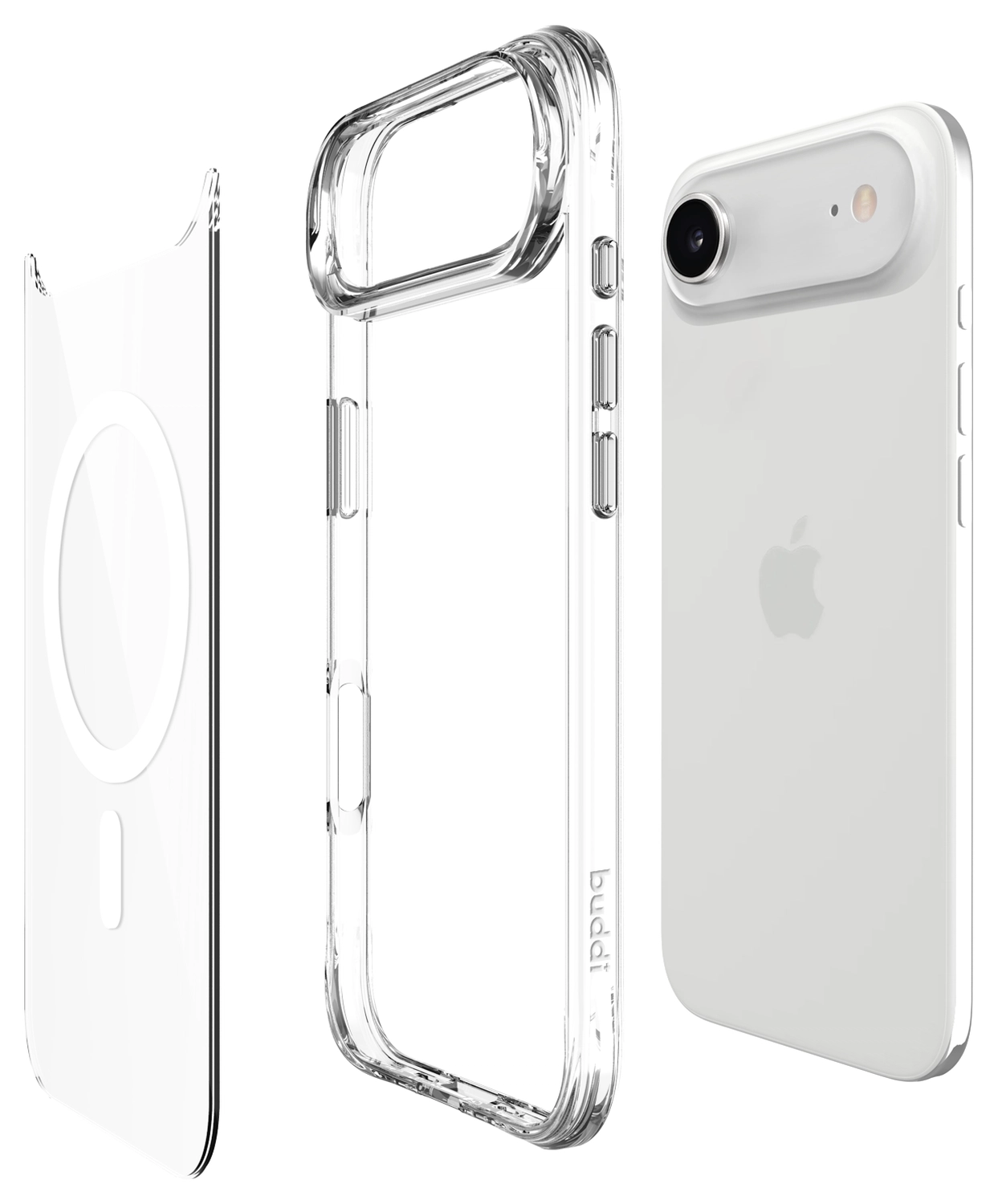 Buddi Core Apple iPhone Air Hoesje MagSafe Back Cover Transparant afbeelding 10