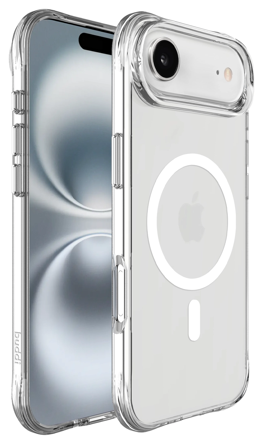 Buddi Core Apple iPhone Air Hoesje MagSafe Back Cover Matte Transparant afbeelding 11