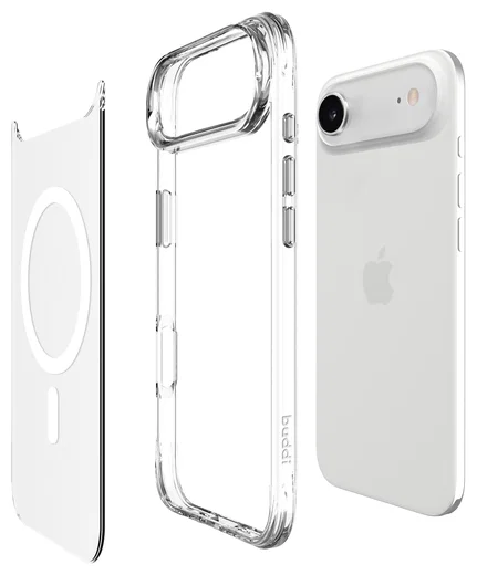 Buddi Core Apple iPhone Air Hoesje MagSafe Back Cover Matte Transparant afbeelding 10
