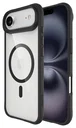 Buddi Hybrid Apple iPhone Air Hoesje MagSafe Back Cover Transparant Zwart