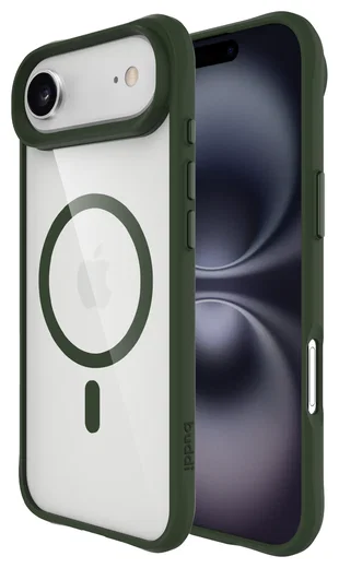 Buddi Hybrid Apple iPhone Air Hoesje MagSafe Back Cover Transparant Groen afbeelding 1