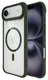 Buddi Hybrid Apple iPhone Air Hoesje MagSafe Back Cover Transparant Groen