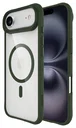 Buddi Hybrid Apple iPhone Air Hoesje MagSafe Back Cover Transparant Groen