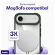Buddi Hybrid Apple iPhone Air Hoesje MagSafe Back Cover Transparant Groen afbeelding 4