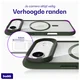 Buddi Hybrid Apple iPhone Air Hoesje MagSafe Back Cover Transparant Groen afbeelding 5