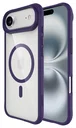 Buddi Hybrid Apple iPhone Air Hoesje MagSafe Back Cover Transparant Paars