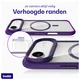 Buddi Hybrid Apple iPhone Air Hoesje MagSafe Back Cover Transparant Paars afbeelding 5