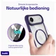 Buddi Hybrid Apple iPhone Air Hoesje MagSafe Back Cover Transparant Paars afbeelding 6