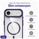 Buddi Hybrid Apple iPhone Air Hoesje MagSafe Back Cover Transparant Paars afbeelding 7