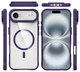 Buddi Hybrid Apple iPhone Air Hoesje MagSafe Back Cover Transparant Paars afbeelding 10