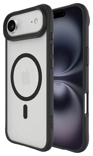 Buddi Hybrid Apple iPhone Air Hoesje MagSafe Back Cover Matte Zwart afbeelding 1