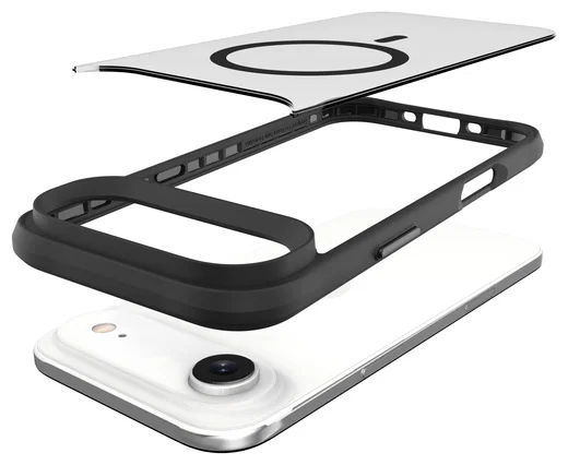 Buddi Hybrid Apple iPhone Air Hoesje MagSafe Back Cover Matte Zwart afbeelding 11