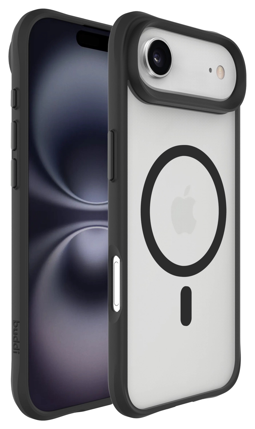 Buddi Hybrid Apple iPhone Air Hoesje MagSafe Back Cover Matte Zwart afbeelding 9