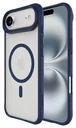Buddi Hybrid Apple iPhone Air Hoesje MagSafe Back Cover Matte Blauw