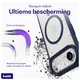 Buddi Hybrid Apple iPhone Air Hoesje MagSafe Back Cover Matte Blauw afbeelding 3