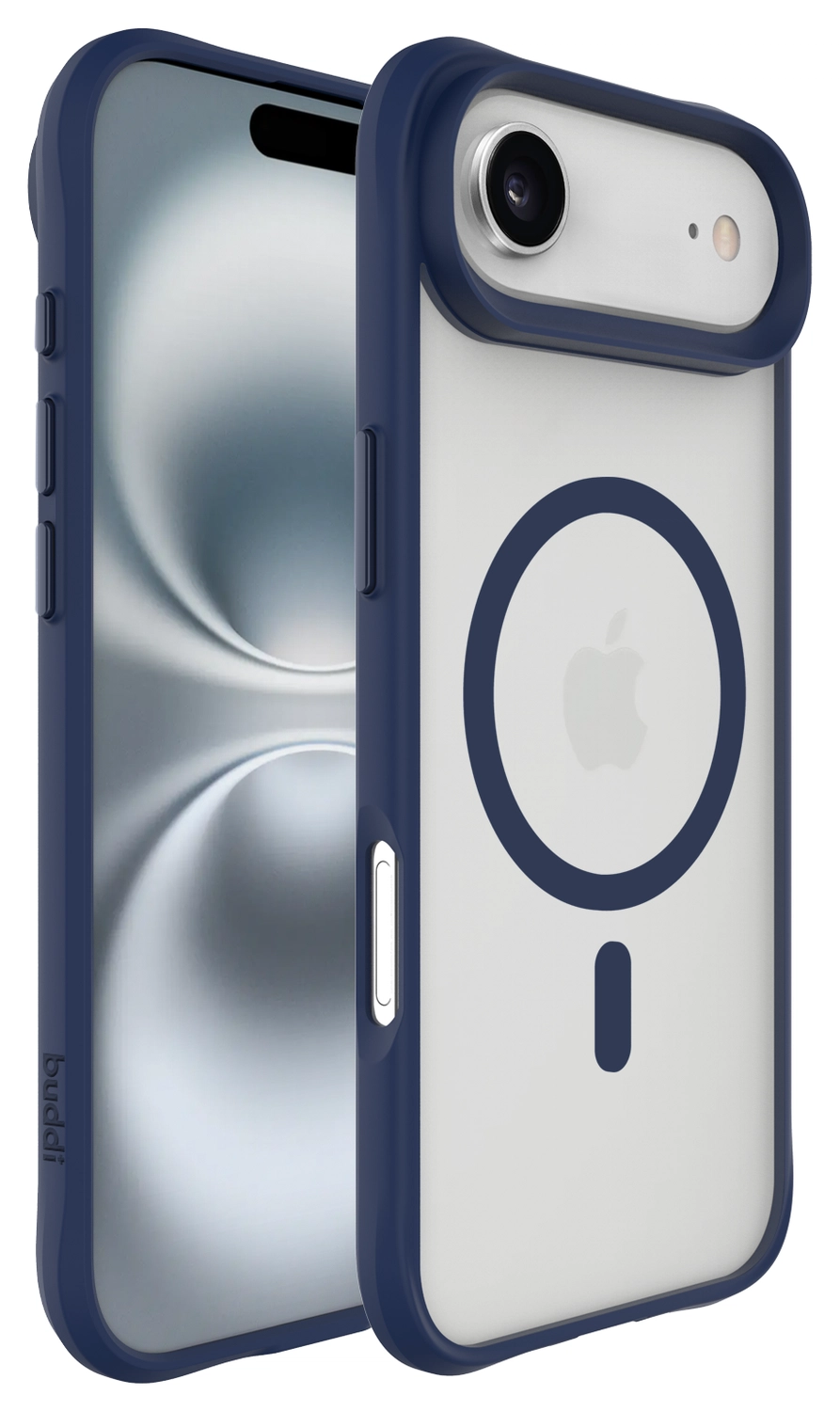 Buddi Hybrid Apple iPhone Air Hoesje MagSafe Back Cover Matte Blauw afbeelding 9
