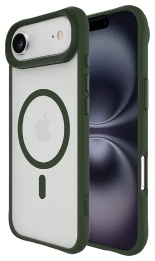Buddi Hybrid Apple iPhone Air Hoesje MagSafe Back Cover Matte Groen afbeelding 1