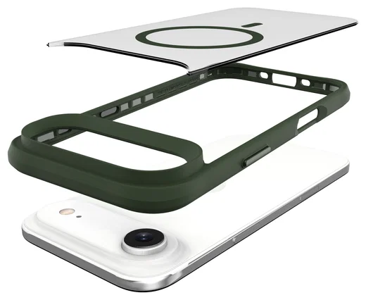 Buddi Hybrid Apple iPhone Air Hoesje MagSafe Back Cover Matte Groen afbeelding 11