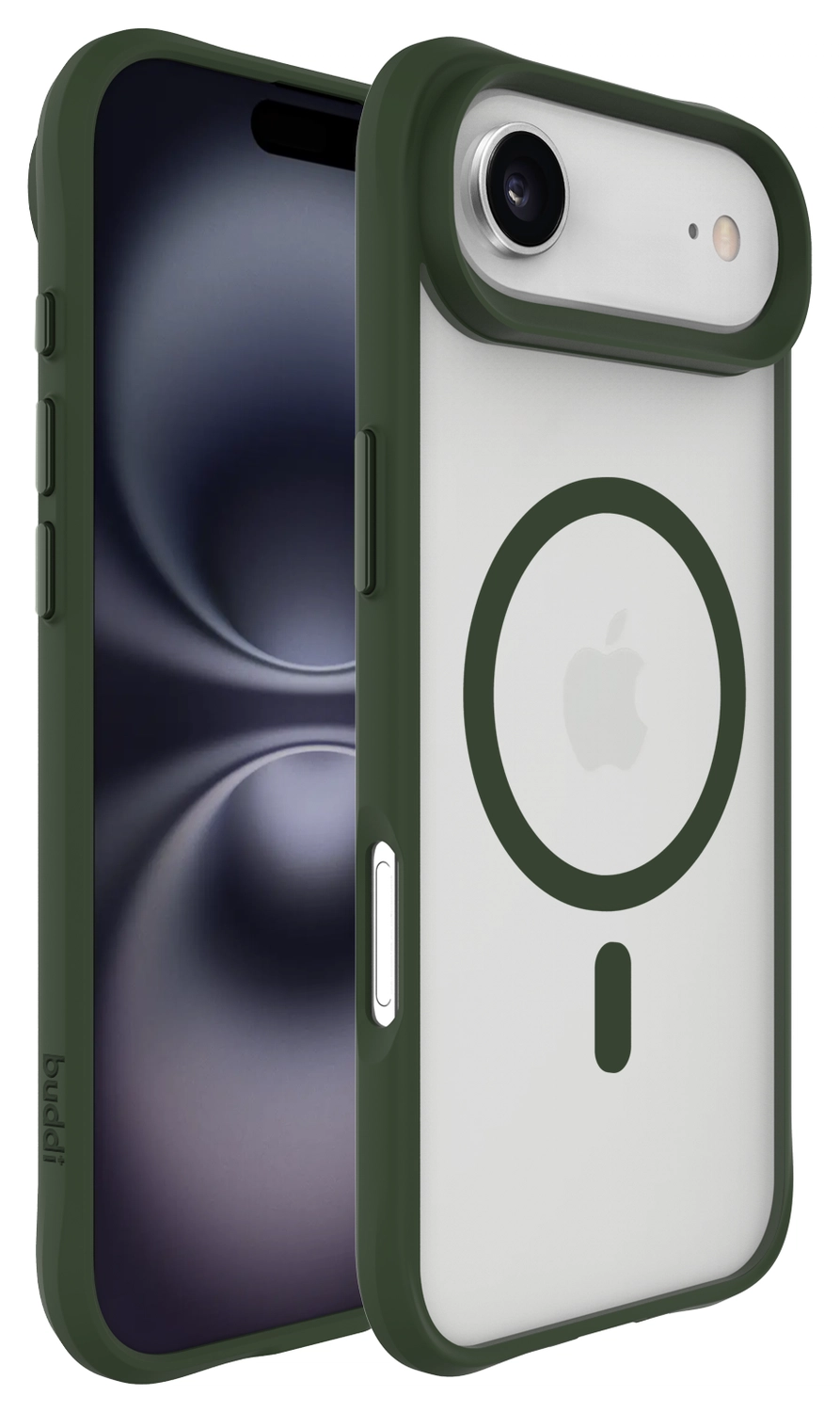 Buddi Hybrid Apple iPhone Air Hoesje MagSafe Back Cover Matte Groen afbeelding 9