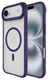 Buddi Hybrid Apple iPhone Air Hoesje MagSafe Back Cover Matte Paars