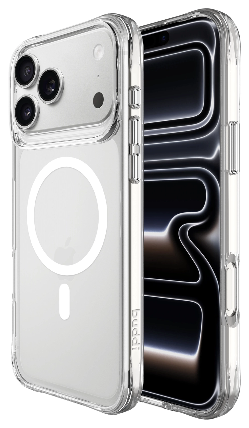 Buddi Core Apple iPhone 17 Pro Hoesje MagSafe Back Cover Matte Transparant afbeelding 1