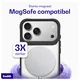Buddi Hybrid Apple iPhone 17 Pro Hoesje MagSafe Back Cover Transparant Zwart afbeelding 4