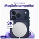 Buddi Hybrid Apple iPhone 17 Pro Hoesje MagSafe Back Cover Matched Blauw afbeelding 3