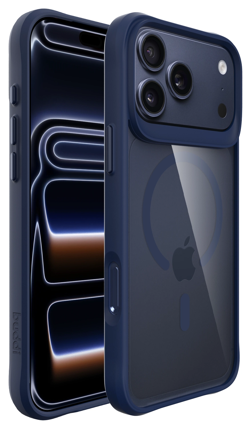 Buddi Hybrid Apple iPhone 17 Pro Hoesje MagSafe Back Cover Matched Blauw afbeelding 9