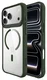 Buddi Hybrid Apple iPhone 17 Pro Hoesje MagSafe Back Cover Transparant Groen