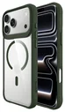 Buddi Hybrid Apple iPhone 17 Pro Hoesje MagSafe Back Cover Transparant Groen