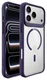 Buddi Hybrid Apple iPhone 17 Pro Hoesje MagSafe Back Cover Transparant Paars afbeelding 9