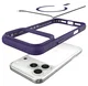 Buddi Hybrid Apple iPhone 17 Pro Hoesje MagSafe Back Cover Transparant Paars afbeelding 11