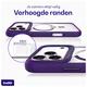 Buddi Hybrid Apple iPhone 17 Pro Hoesje MagSafe Back Cover Transparant Paars afbeelding 5