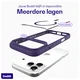 Buddi Hybrid Apple iPhone 17 Pro Hoesje MagSafe Back Cover Transparant Paars afbeelding 8