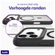 Buddi Hybrid Apple iPhone 17 Pro Hoesje MagSafe Back Cover Matte Zwart afbeelding 5