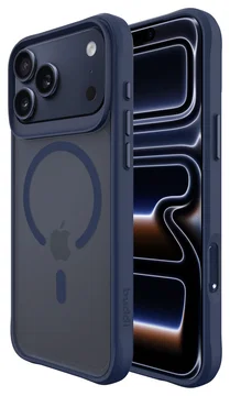 Buddi Hybrid Apple iPhone 17 Pro Hoesje MagSafe Back Cover Matte Blauw