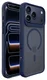 Buddi Hybrid Apple iPhone 17 Pro Hoesje MagSafe Back Cover Matte Blauw afbeelding 9