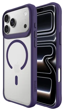 Buddi Hybrid Apple iPhone 17 Pro Hoesje MagSafe Back Cover Matte Paars