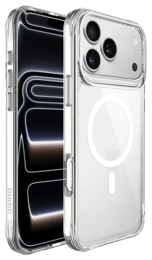 Buddi Core Apple iPhone 17 Pro Max Hoesje MagSafe Back Cover Transparant afbeelding 9