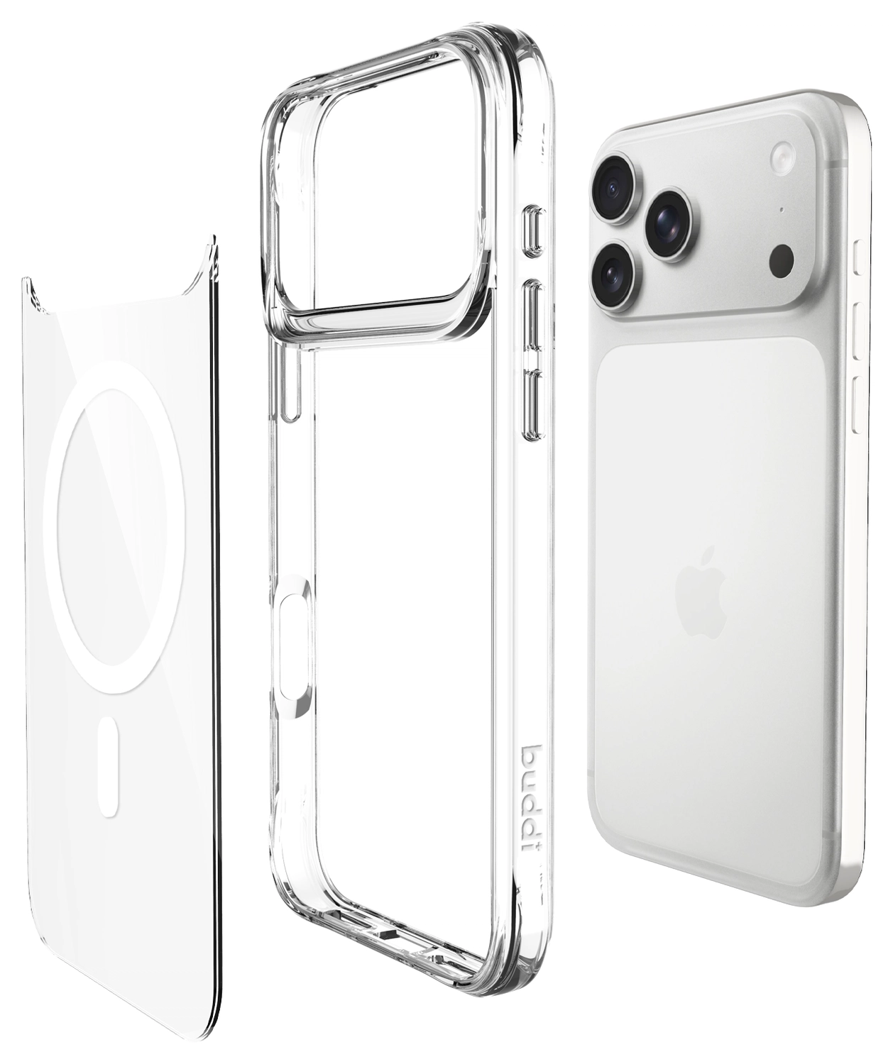 Buddi Core Apple iPhone 17 Pro Max Hoesje MagSafe Back Cover Transparant afbeelding 10