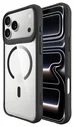 Buddi Hybrid iPhone 17 Pro Max Hoesje MagSafe Back Cover Transparant Zwart