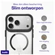 Buddi Hybrid iPhone 17 Pro Max Hoesje MagSafe Back Cover Transparant Zwart afbeelding 7