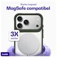 Buddi Hybrid iPhone 17 Pro Max Hoesje MagSafe Back Cover Transparant Groen afbeelding 4