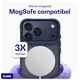 Buddi Hybrid iPhone 17 Pro Max Hoesje MagSafe Back Cover Matte Blauw afbeelding 4