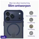 Buddi Hybrid iPhone 17 Pro Max Hoesje MagSafe Back Cover Matte Blauw afbeelding 7