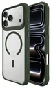 Buddi Hybrid iPhone 17 Pro Max Hoesje MagSafe Back Cover Matte Groen