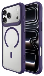 Buddi Hybrid iPhone 17 Pro Max Hoesje MagSafe Back Cover Matte Paars afbeelding